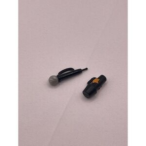 Barbie‎ or Hannah Montana Doll Accessory Black Silver Microphone Lot of 2